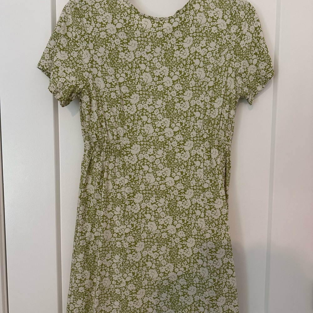 Floral Green Dress